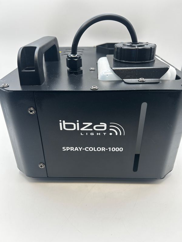 SPRAY-COLOR-1000 - IBIZA - Wytwornica dymu 1000 W z diodami LED RGB i