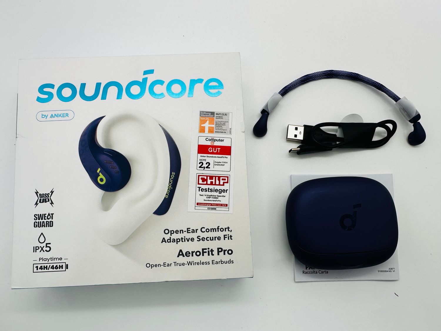 Soundcore by Anker AeroFit Pro bezprzewodowe słuchawki Bluetooth z‍