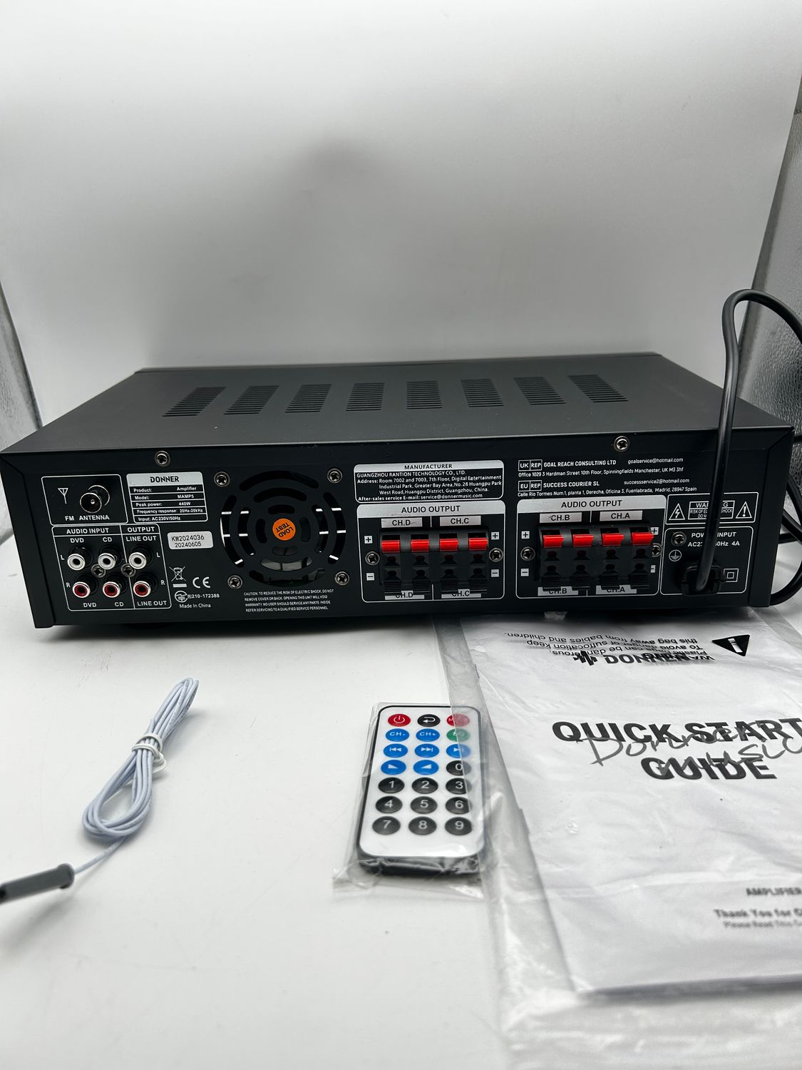 Wzmacniacz audio Bluetooth 5.0 Donner MAMP5 440 W