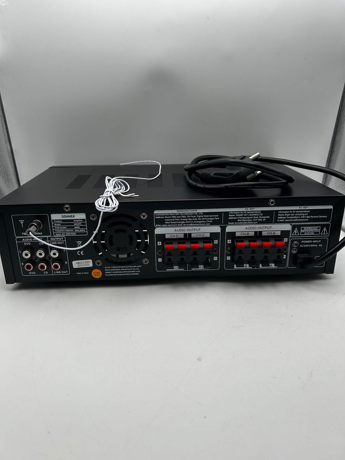 Wzmacniacz audio Bluetooth 5.0 Donner MAMP5 440 W