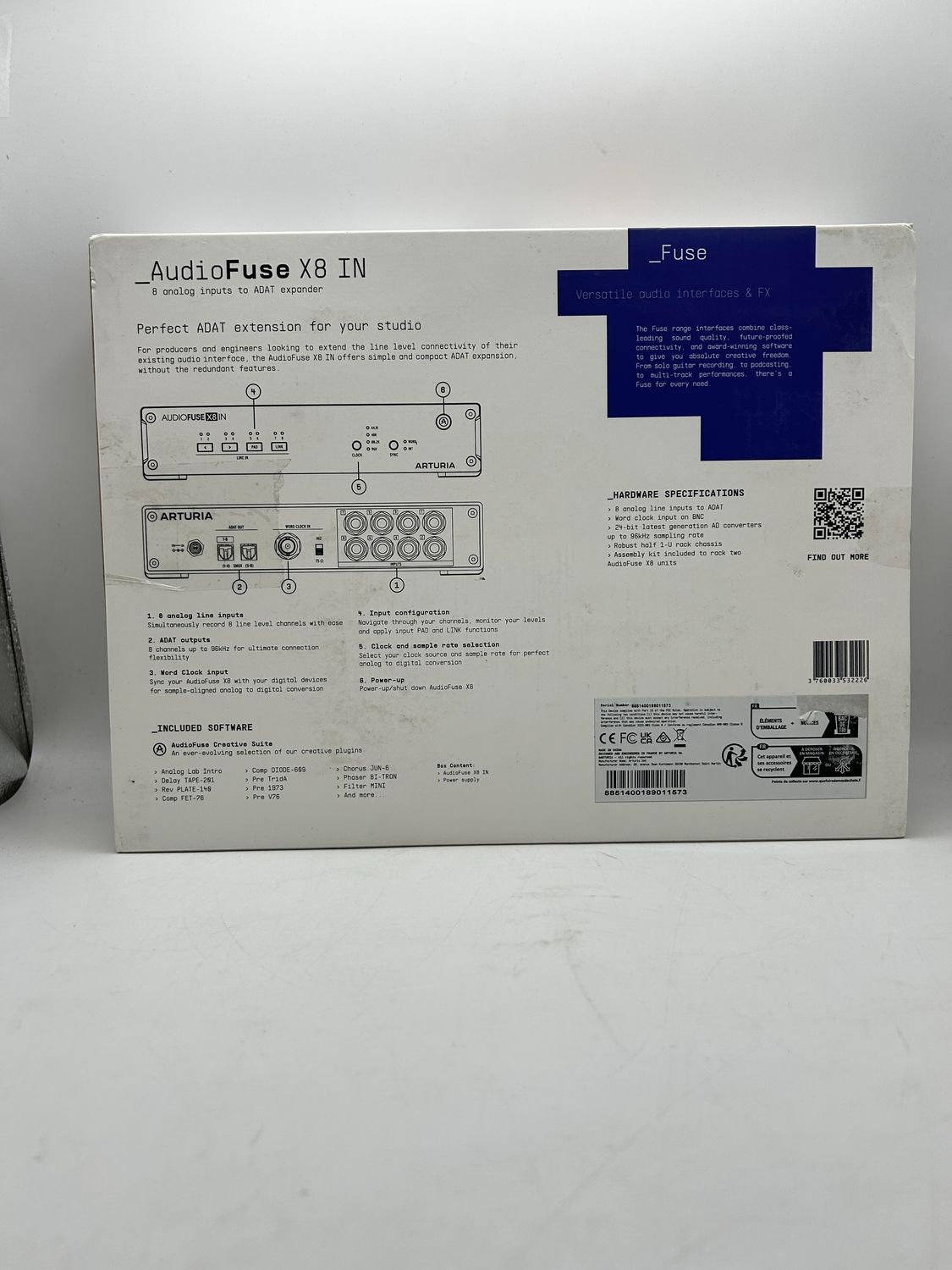 Arturia AudioFuse X8 IN - cyfrowy konwerter