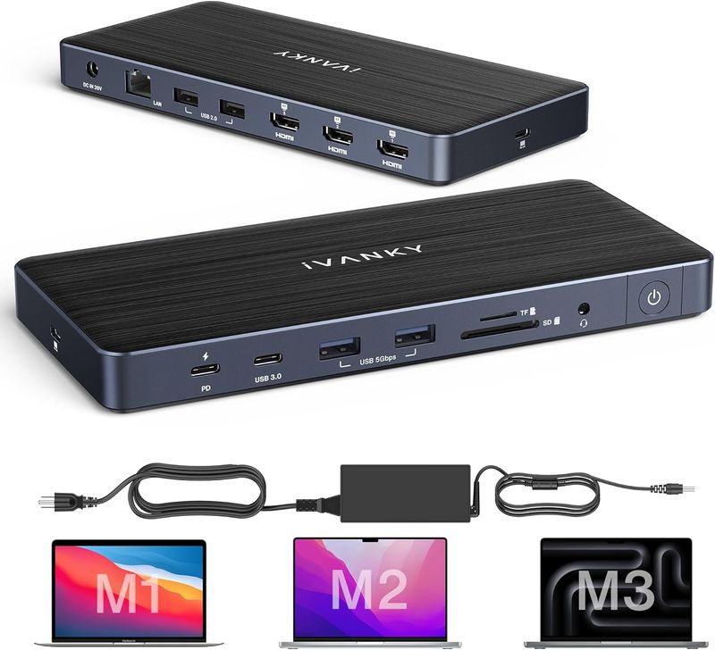 iVANKY 14 in 1 FusionDock Pro 1 – stacja dokująca USB‑C z zasilaczem 150 W