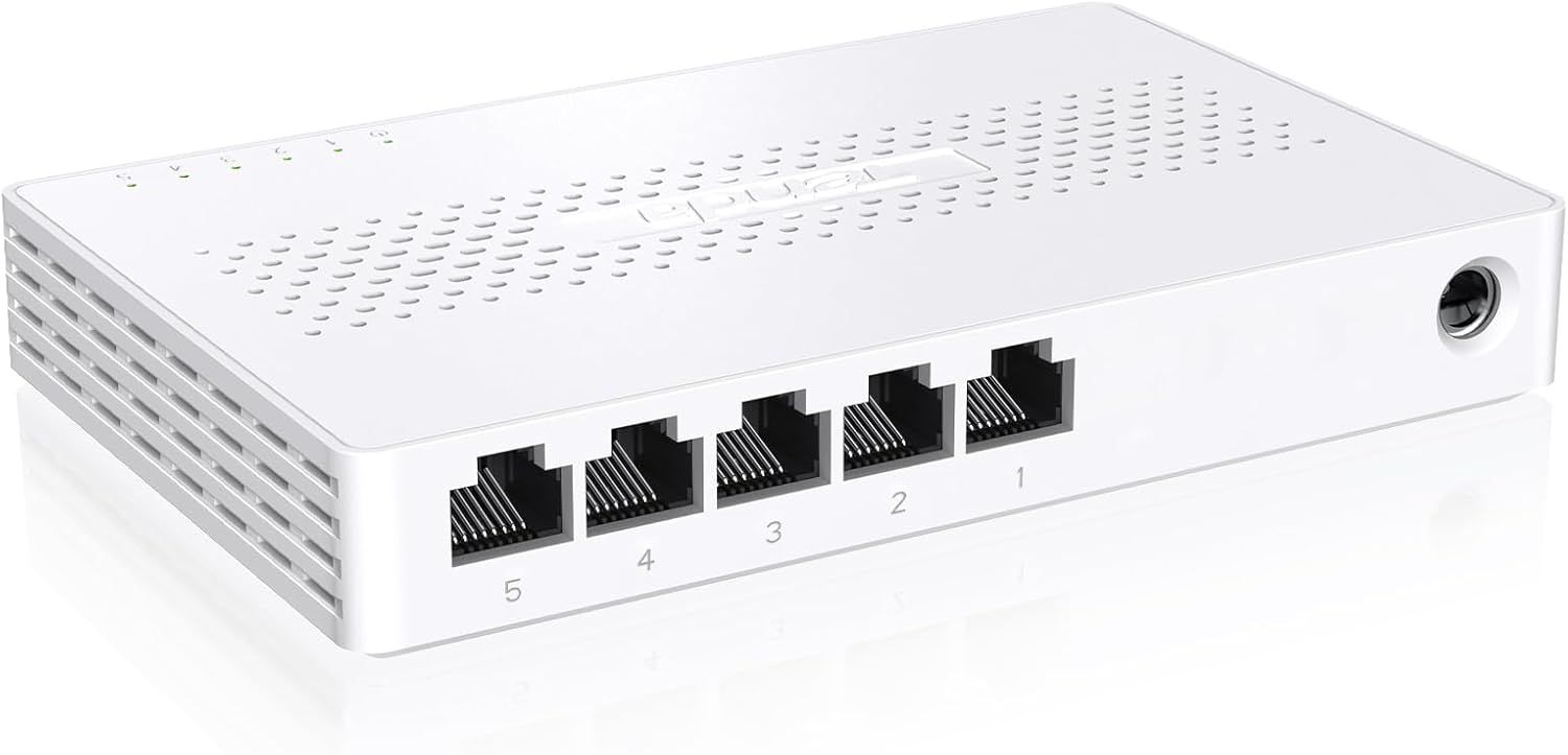 Tenda Przełącznik Ethernet 2,5 Gb/s, 5-portowy przełącznik 2,5 Gigabit