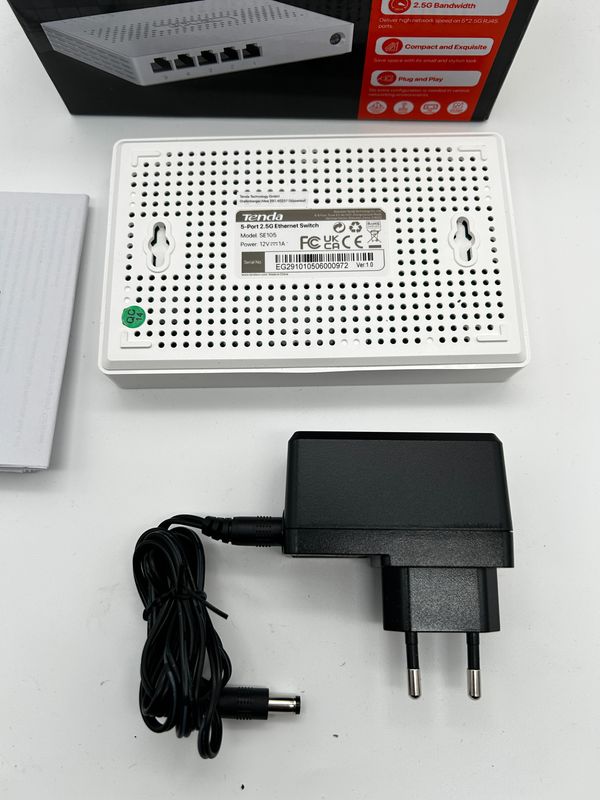 Tenda Przełącznik Ethernet 2,5 Gb/s, 5-portowy przełącznik 2,5 Gigabit