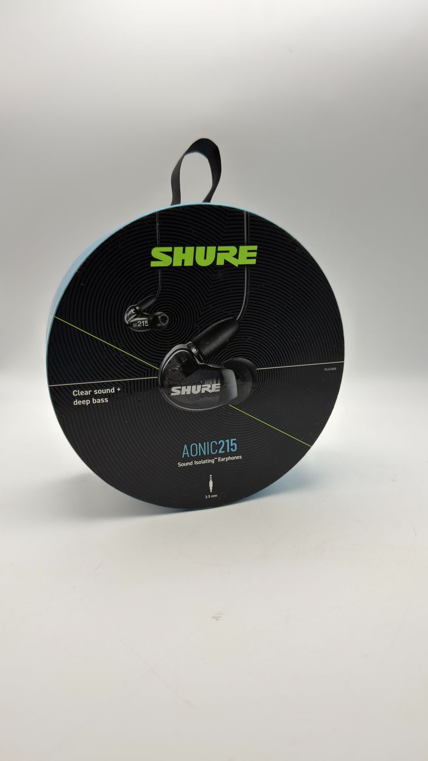 Shure SE215-K-E – douszne słuchawki z izolacją dźwięku, czarne
