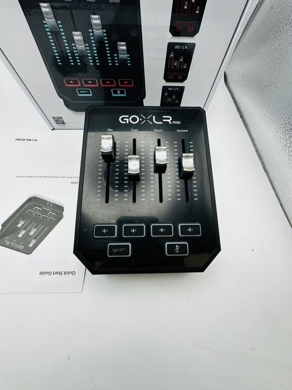 TC Helicon GO XLR MINI - mikser transmisji online z interfejsem USB/audio i przedwzmacniaczem MIDAS