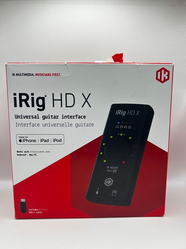 iRig HD X – interfejs audio do gitary dla iPhone, iPad, Mac i PC