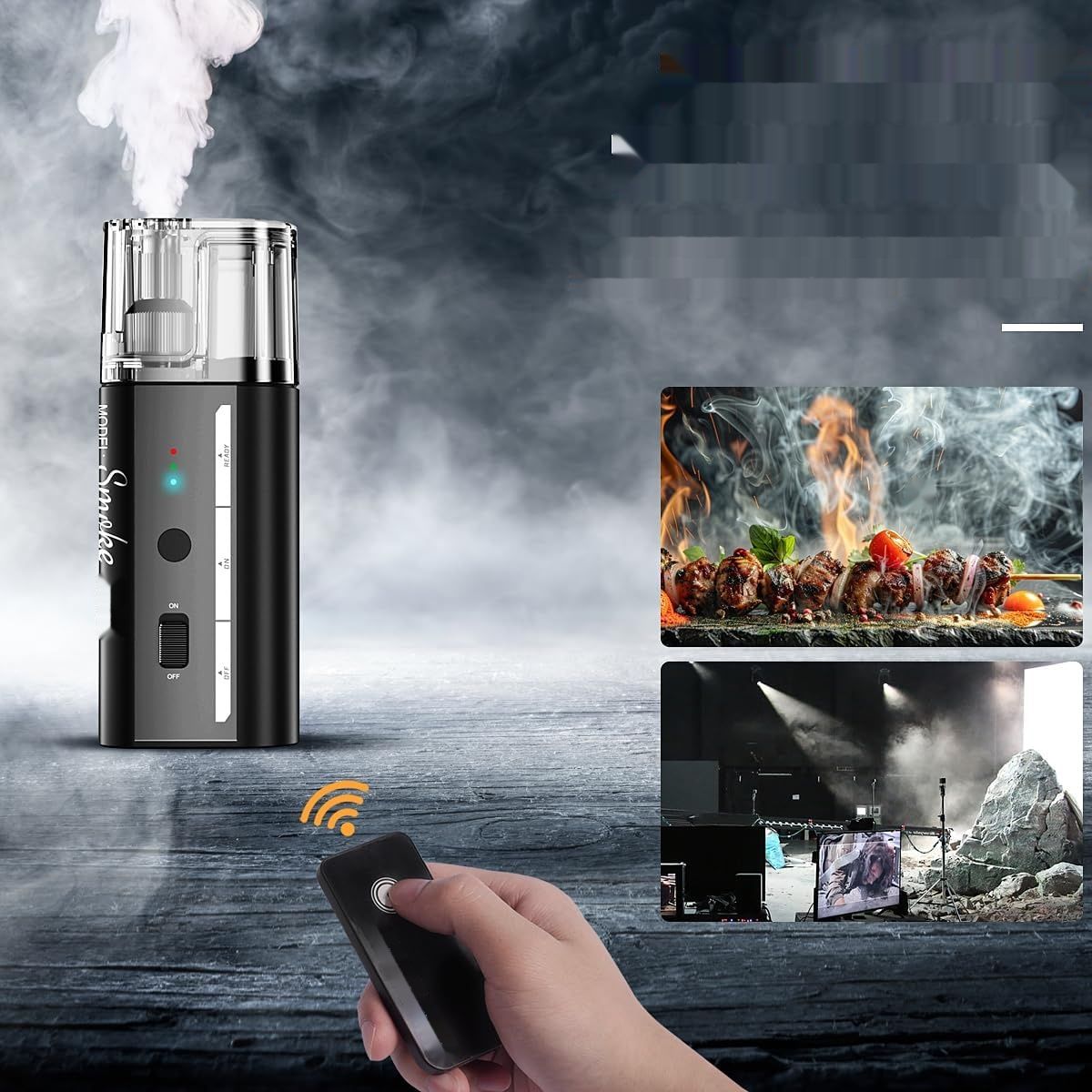LENSGO Smoke Go – ręczny generator dymu, 30 W, przenośny mini kogenera