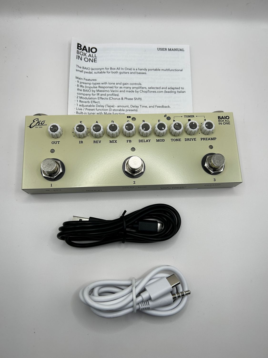 EKO BAIO – multiefekt gitarowy z wbudowanymi IR