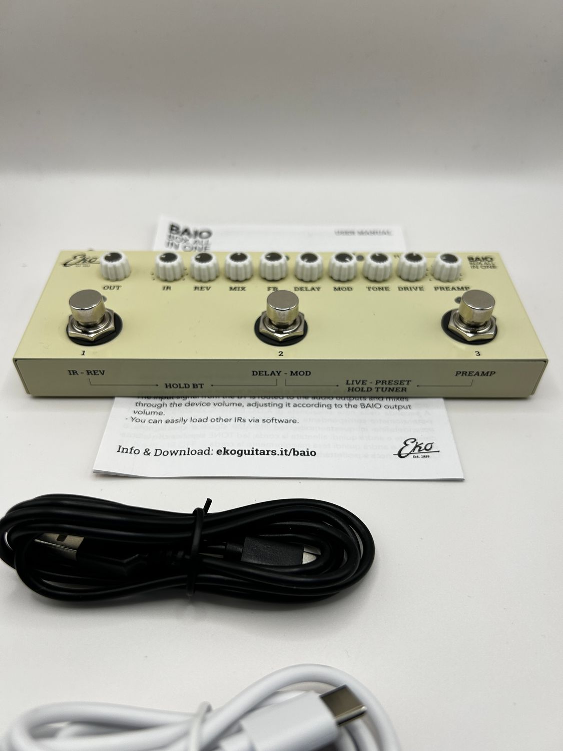 EKO BAIO – multiefekt gitarowy z wbudowanymi IR