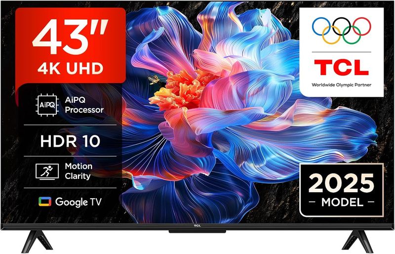 TCL 43V6B 43" 4K Ultra HD HDR Google TV – uszkodzony, nie włącza się