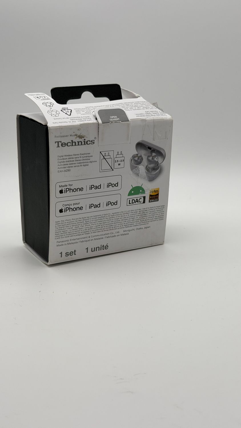 Technics EAH-AZ80E-S słuchawki Bluetooth ANC srebrne
