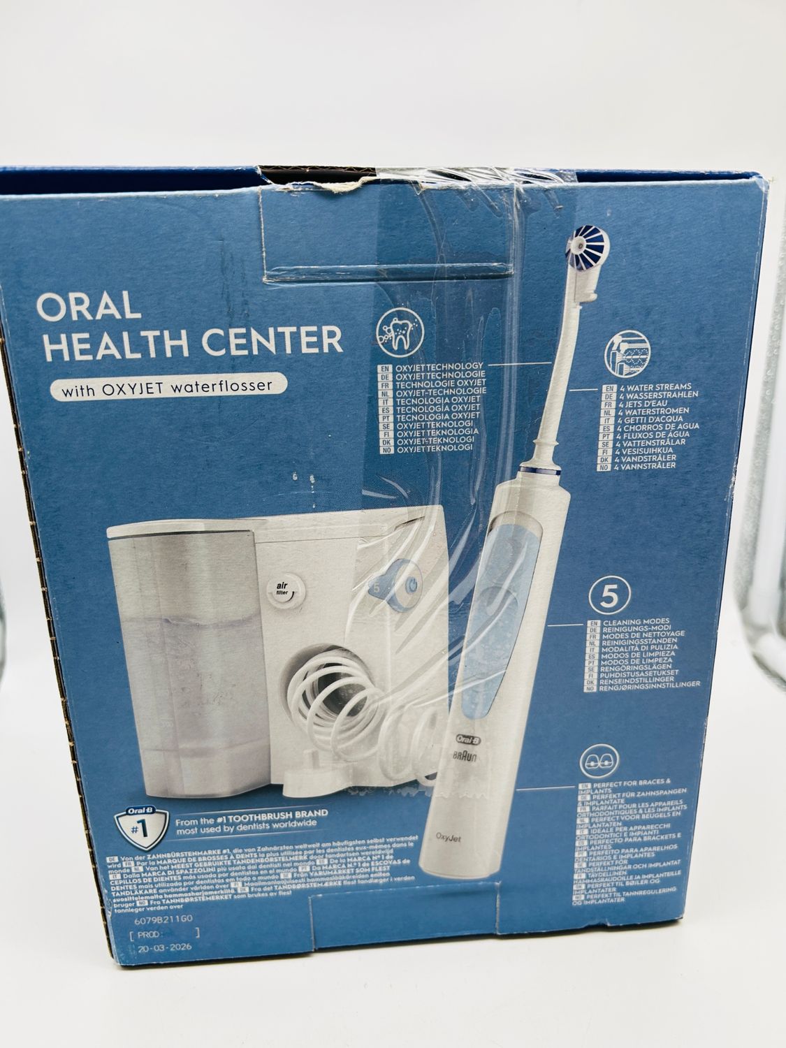 Oral-B Health Center 8006540841396 irygator, biały, 600 ml