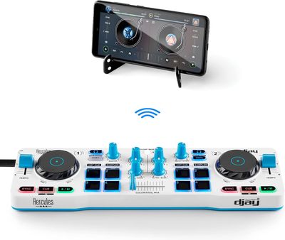 Hercules DJControl Mix Blue Edition – bezprzewodowy kontroler DJ