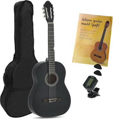 Zestaw startowy Navarrez NV12PK gitara klasyczna czarna 4/4