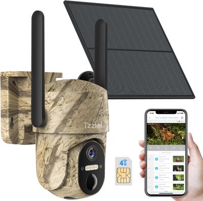 Kamera fotopułapka 3G/4G LTE Tzziel z panelem solarnym