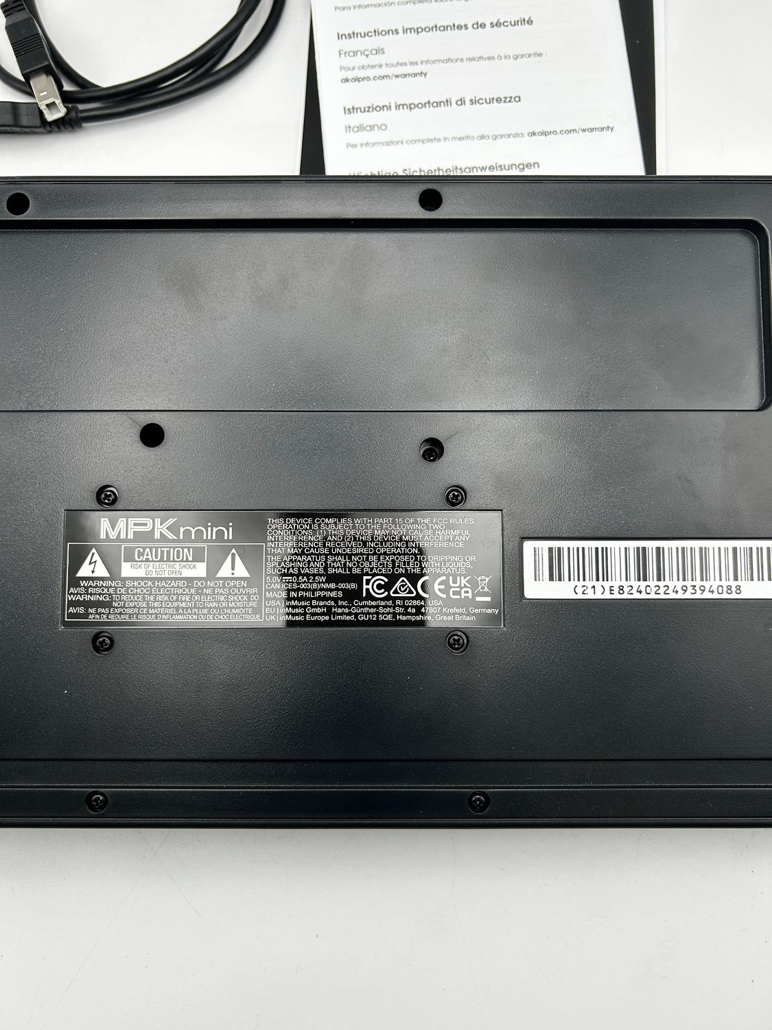 Akai Professional MPK Mini MK3 25-klawiszowa klawiatura sterująca USB