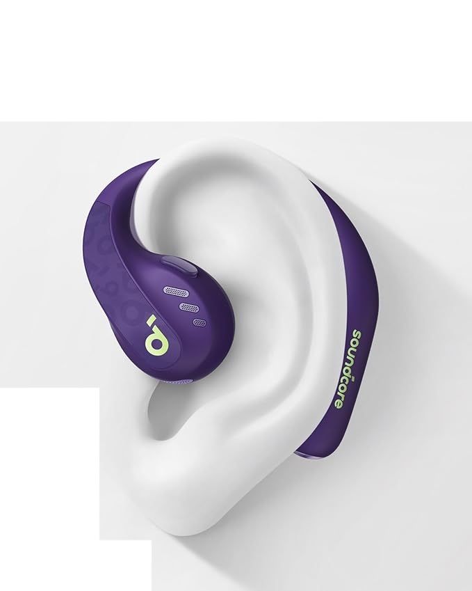 oundcore AeroFit Pro Open-Ear – bezprzewodowe słuchawki douszne neonowy fiolet