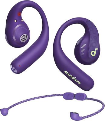 oundcore AeroFit Pro Open-Ear – bezprzewodowe słuchawki douszne neonowy fiolet