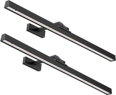 AIBOO Zestaw 2 bezprzewodowych lamp LED do obrazów 60 cm z pilotem