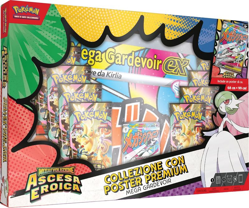 Pokémon: kolekcja z plakatem premium Mega Gardevoir z rozszerzenia Meg