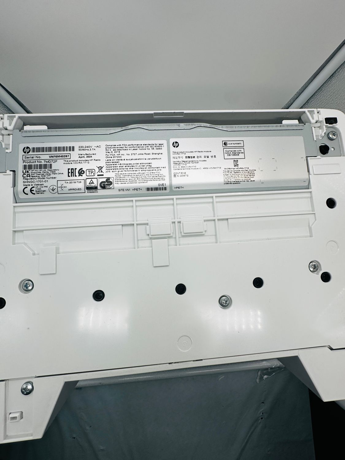 HP Monochromatyczna drukarka laserowa LaserJet M140w MFP, A4, biała