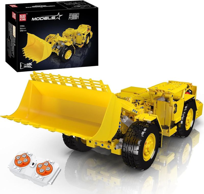 Mould King 17056 Technik RC Bulldozer – Zdalnie sterowana ładowarka, 1396 elementów
