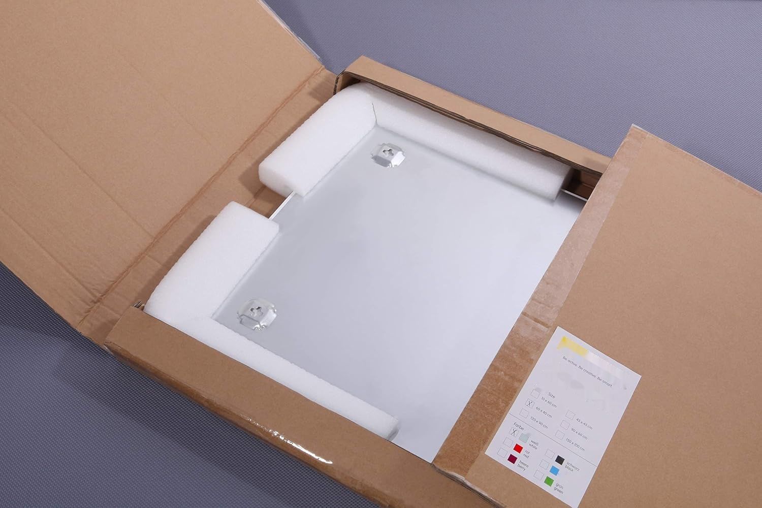 Sigel B1300 Szklana tablica magnetyczna BeBoard, biała, 90 x 60 cm