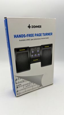 Pedał Bluetooth Donner Page Turner do tabletu, akumulatorowy, czarny