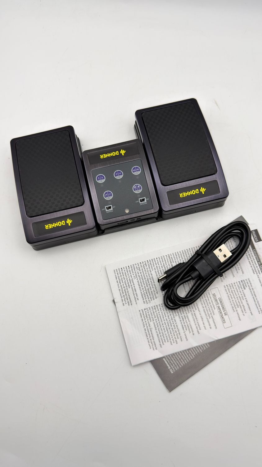 Pedał Bluetooth Donner Page Turner do tabletu, akumulatorowy, czarny