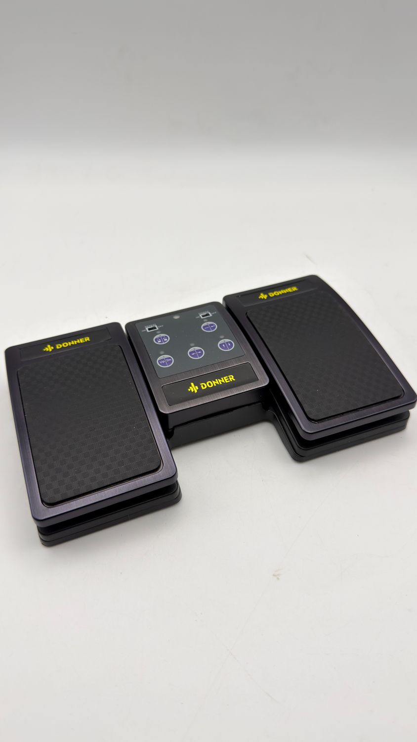 Pedał Bluetooth Donner Page Turner do tabletu, akumulatorowy, czarny