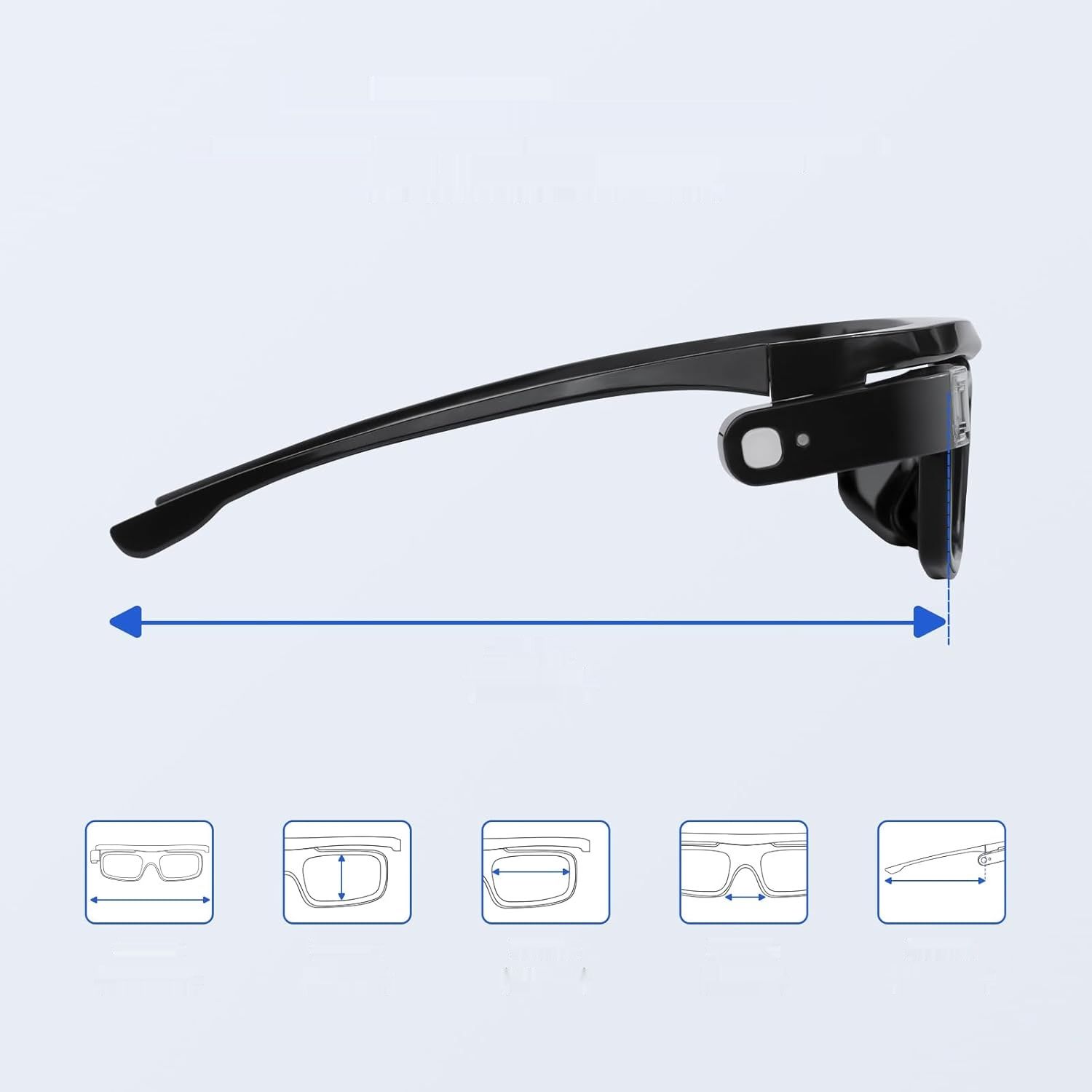 NexiGo okulary 3D DLP-Link, aktywne, kompatybilne z Aurora, Aurora Pro.