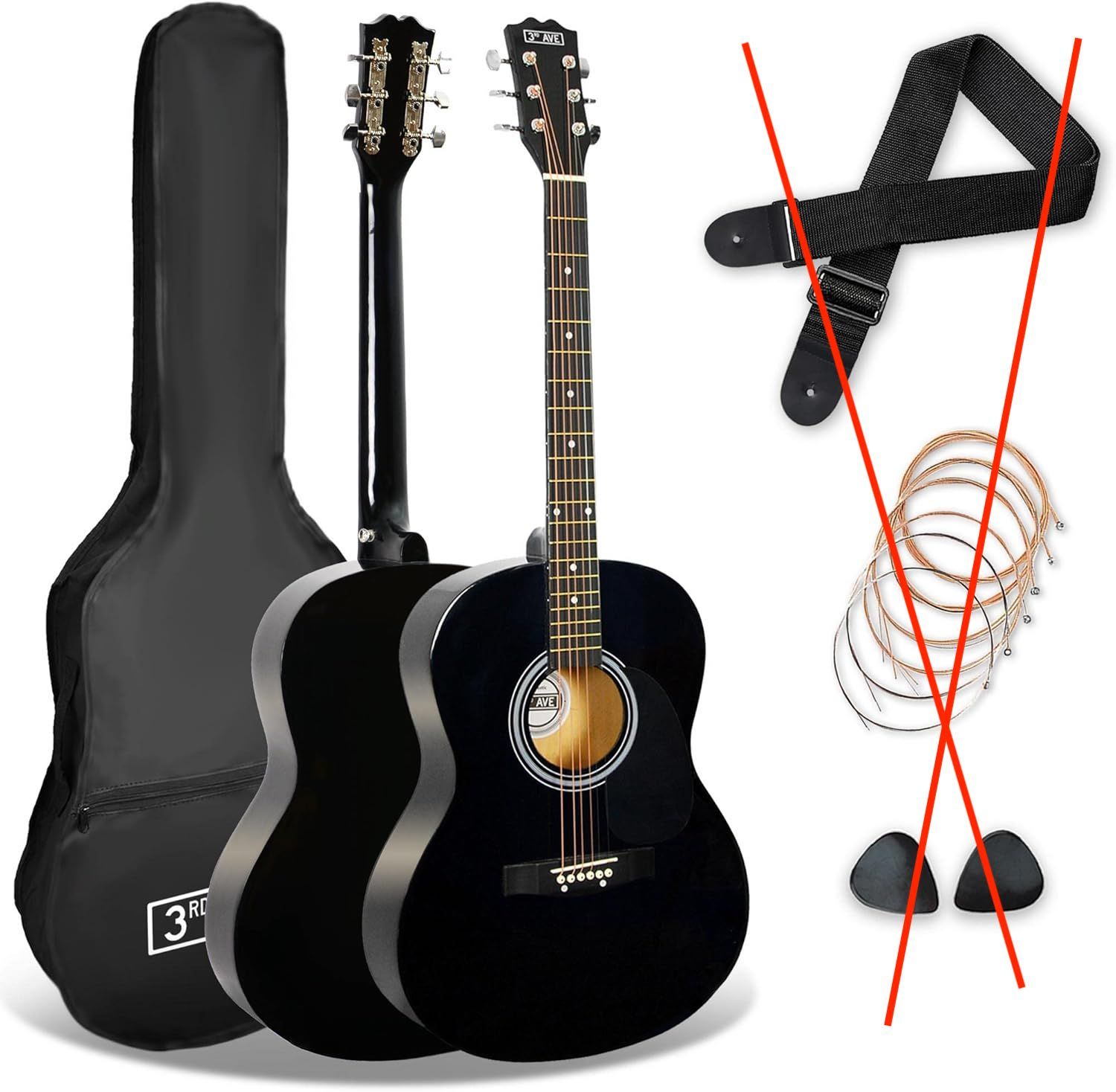 3rd Avenue Gitara Akustyczna 4/4 dla Początkujących