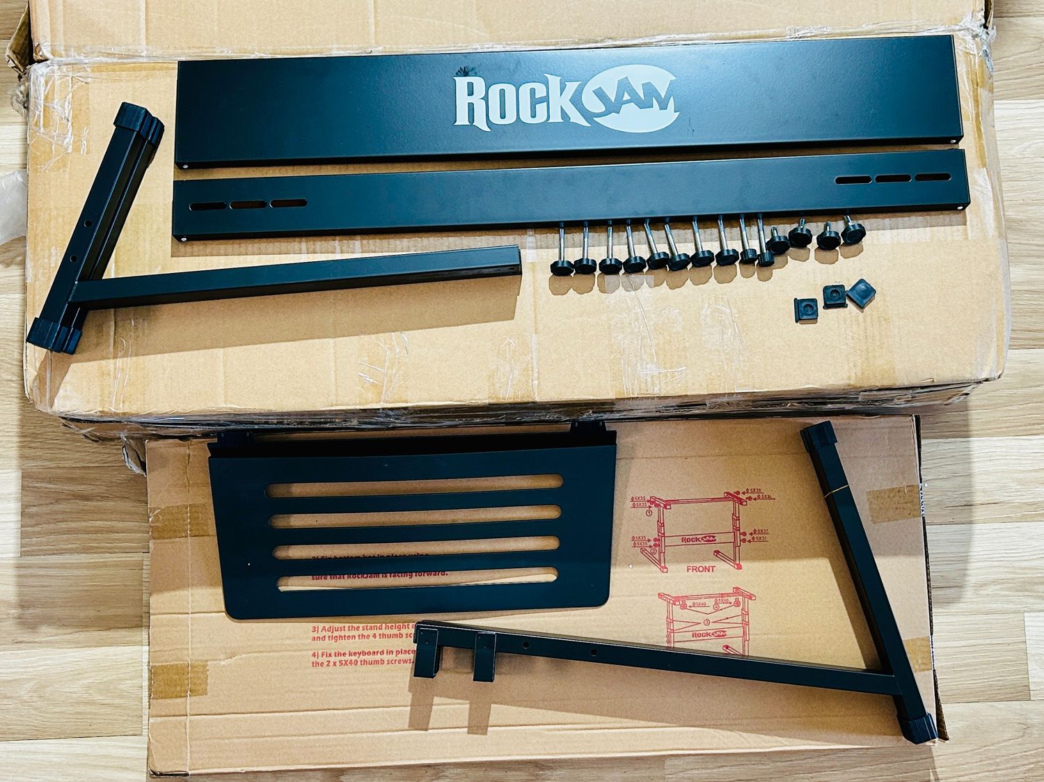 RockJam 661 – klawiatura pianina 61-klawiszowa z podstawą