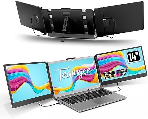 Teamgee 14-calowy przenośny monitor rozszerzający do laptopa