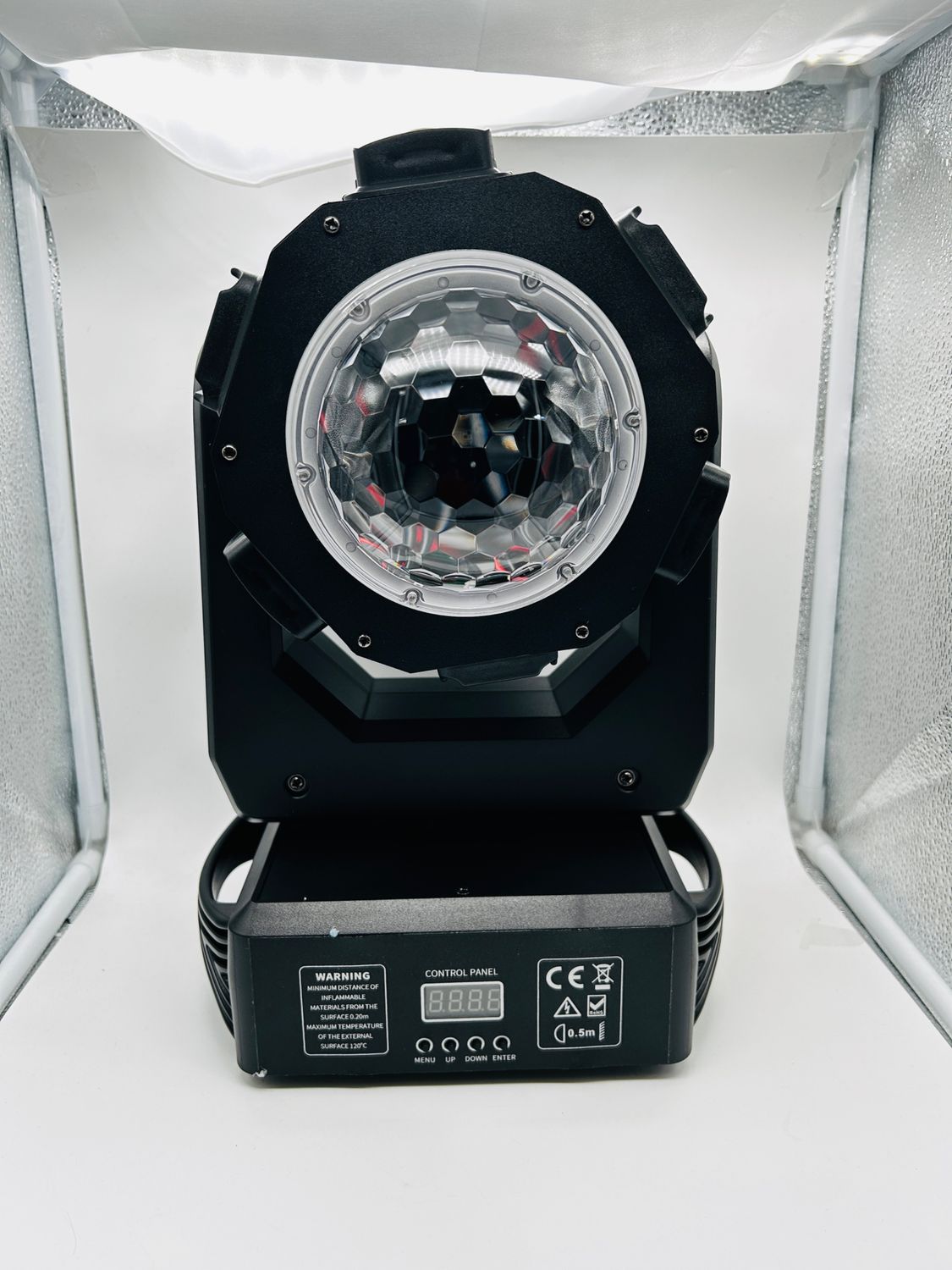 Lampa dyskotekowa imprezowa ZS101, ruchoma głowica LED RGB