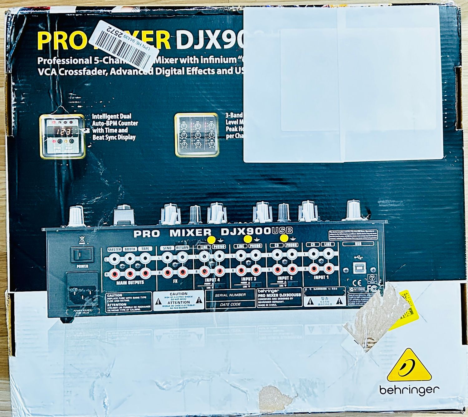 Mikser DJ Behringer DJX900 USB z efektami cyfrowymi 24-bit