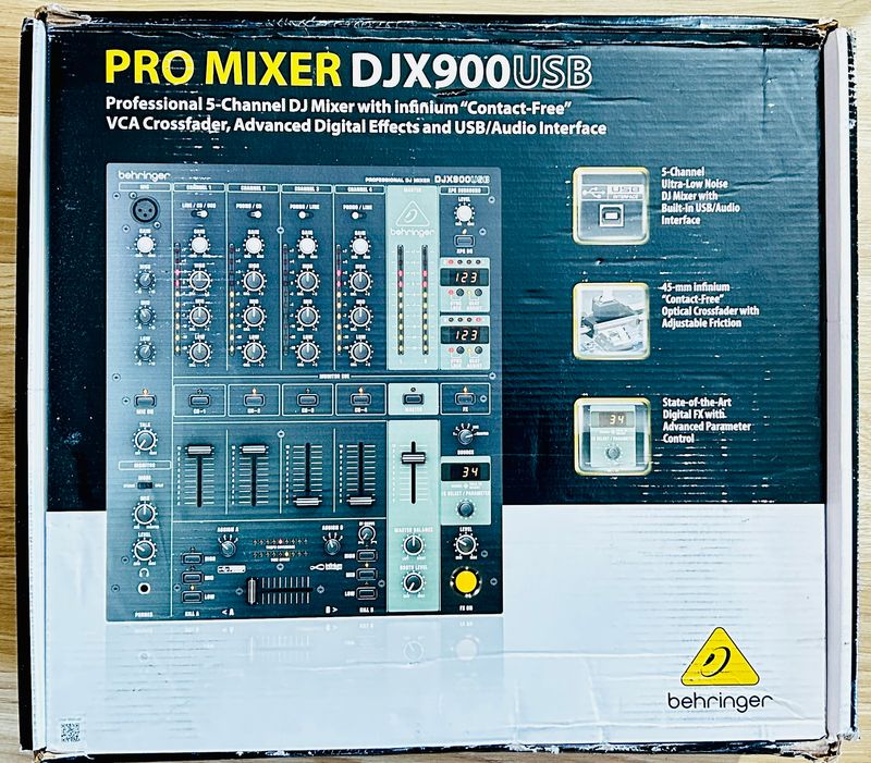 Mikser DJ Behringer DJX900 USB z efektami cyfrowymi 24-bit