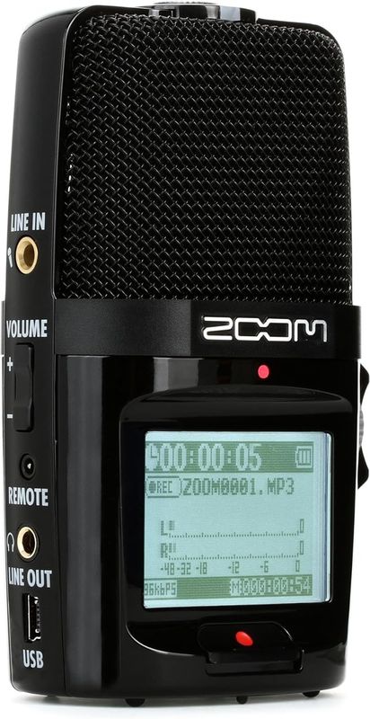 Zoom H2n – 4-ścieżkowy rejestrator audio z interfejsem USB