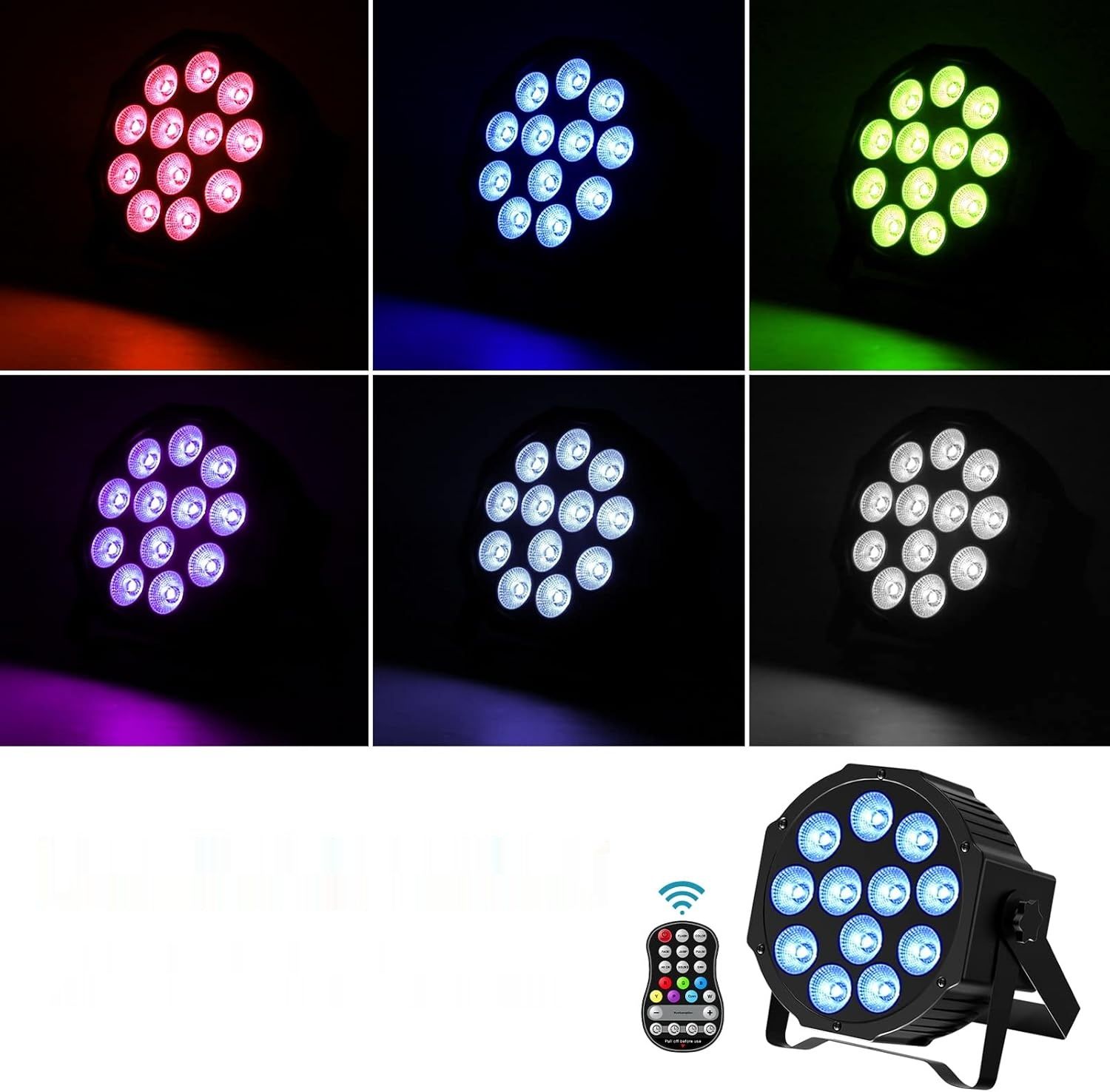 DELIBANG RGBW LED Par – zestaw 4 reflektorów scenicznych