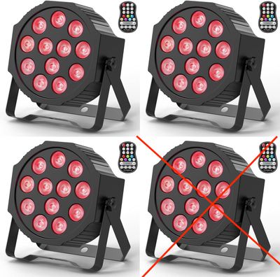 DELIBANG RGBW LED Par – zestaw 4 reflektorów scenicznych