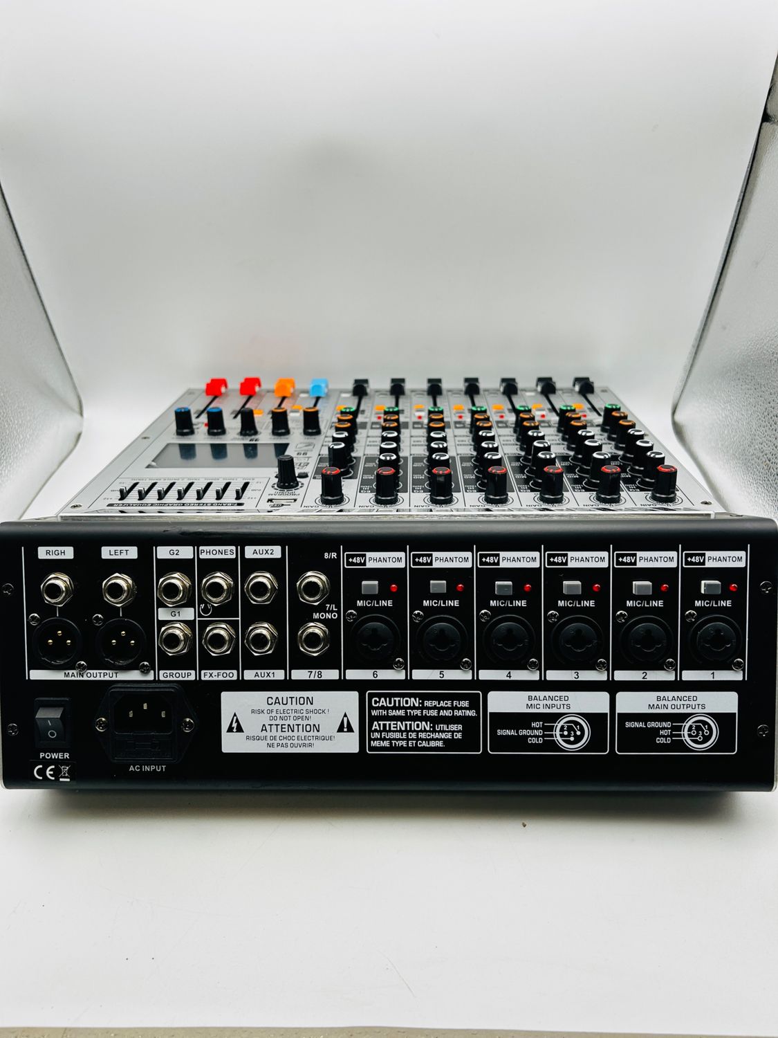 Depusheng AG8 profesjonalny mikser DJ-ski 8-kanałowy