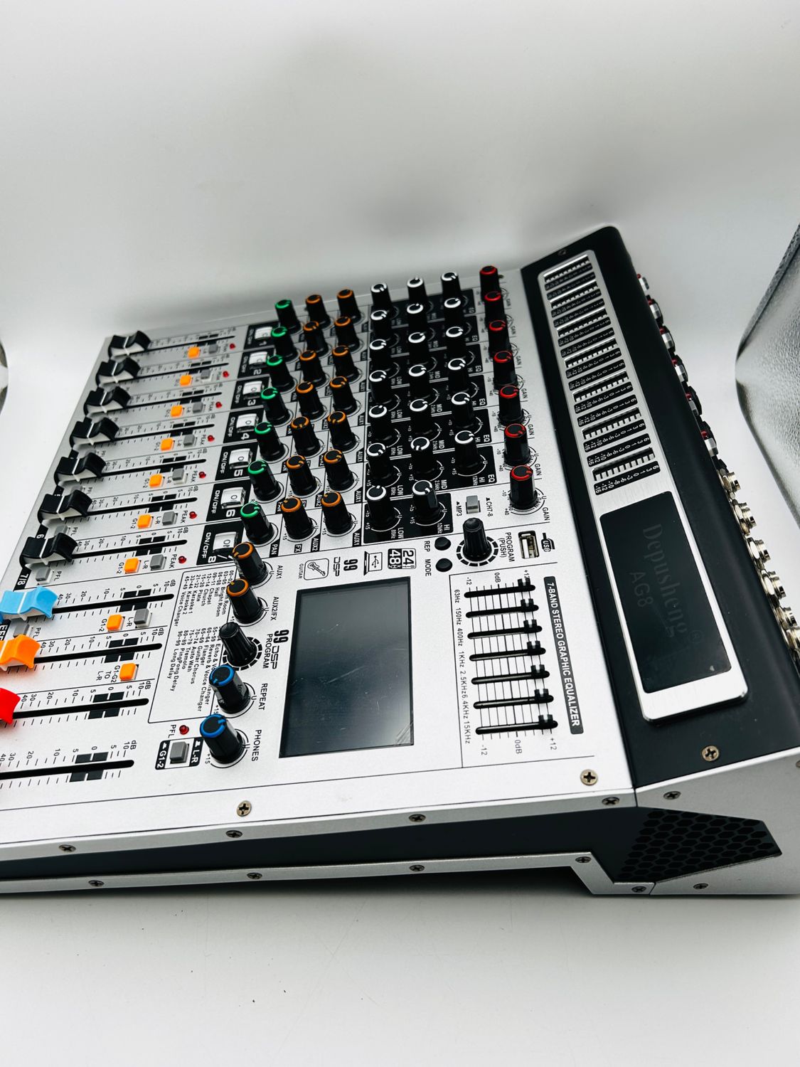Depusheng AG8 profesjonalny mikser DJ-ski 8-kanałowy