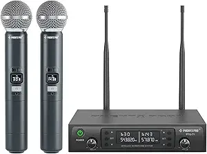 Phenyx Pro PTU-71A – dwukanałowy bezprzewodowy system mikrofonowy UHF