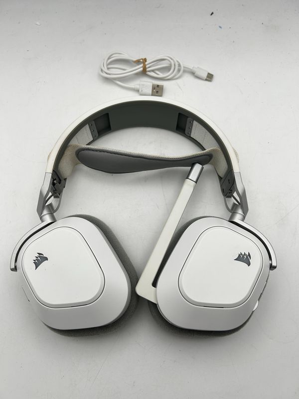 Corsair HS80 MAX WIRELESS – białe słuchawki gamingowe bezprzewodowe