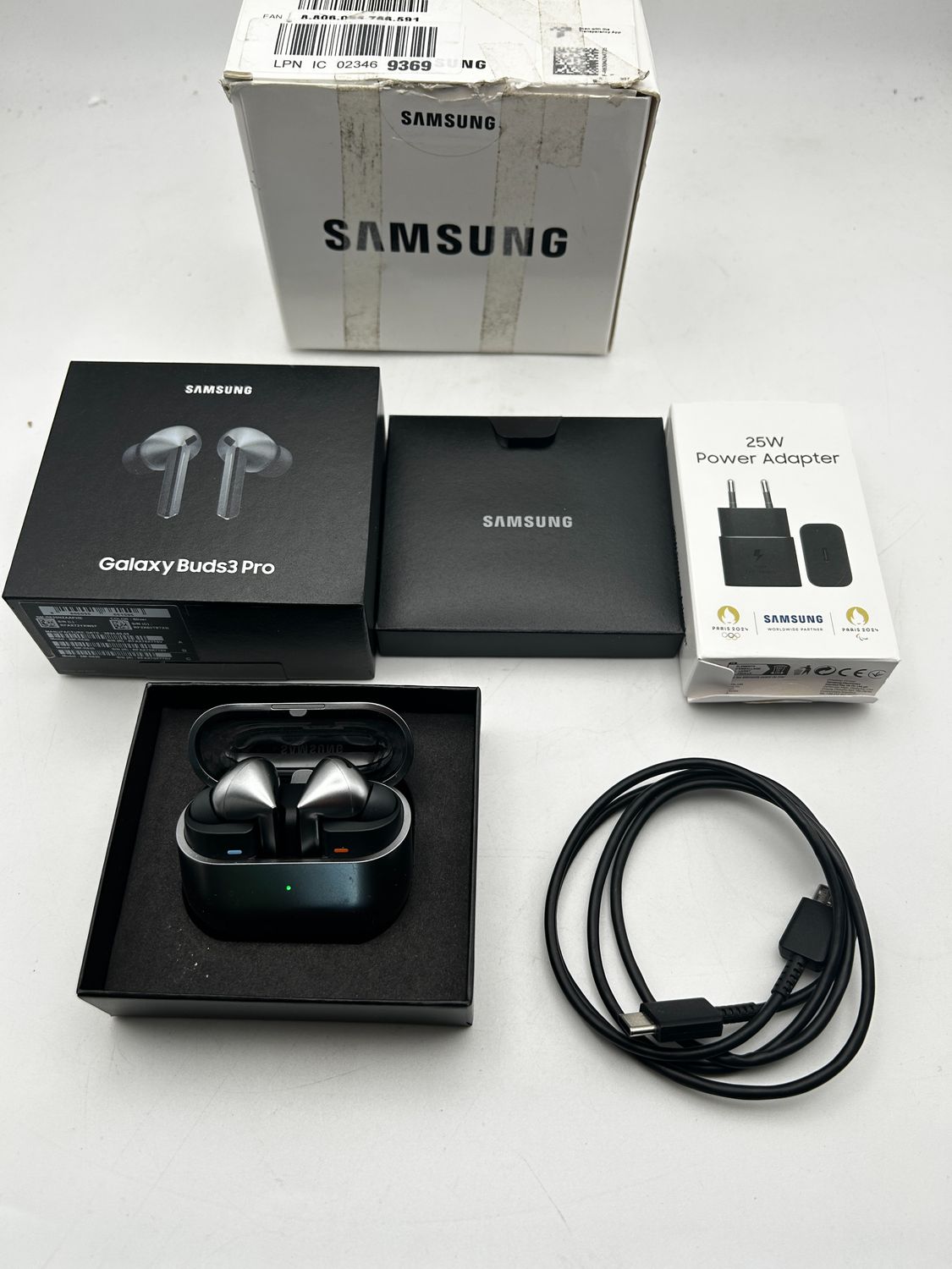 Samsung Galaxy Buds3 Pro + Ładowarka - Słuchawki bezprzewodowe