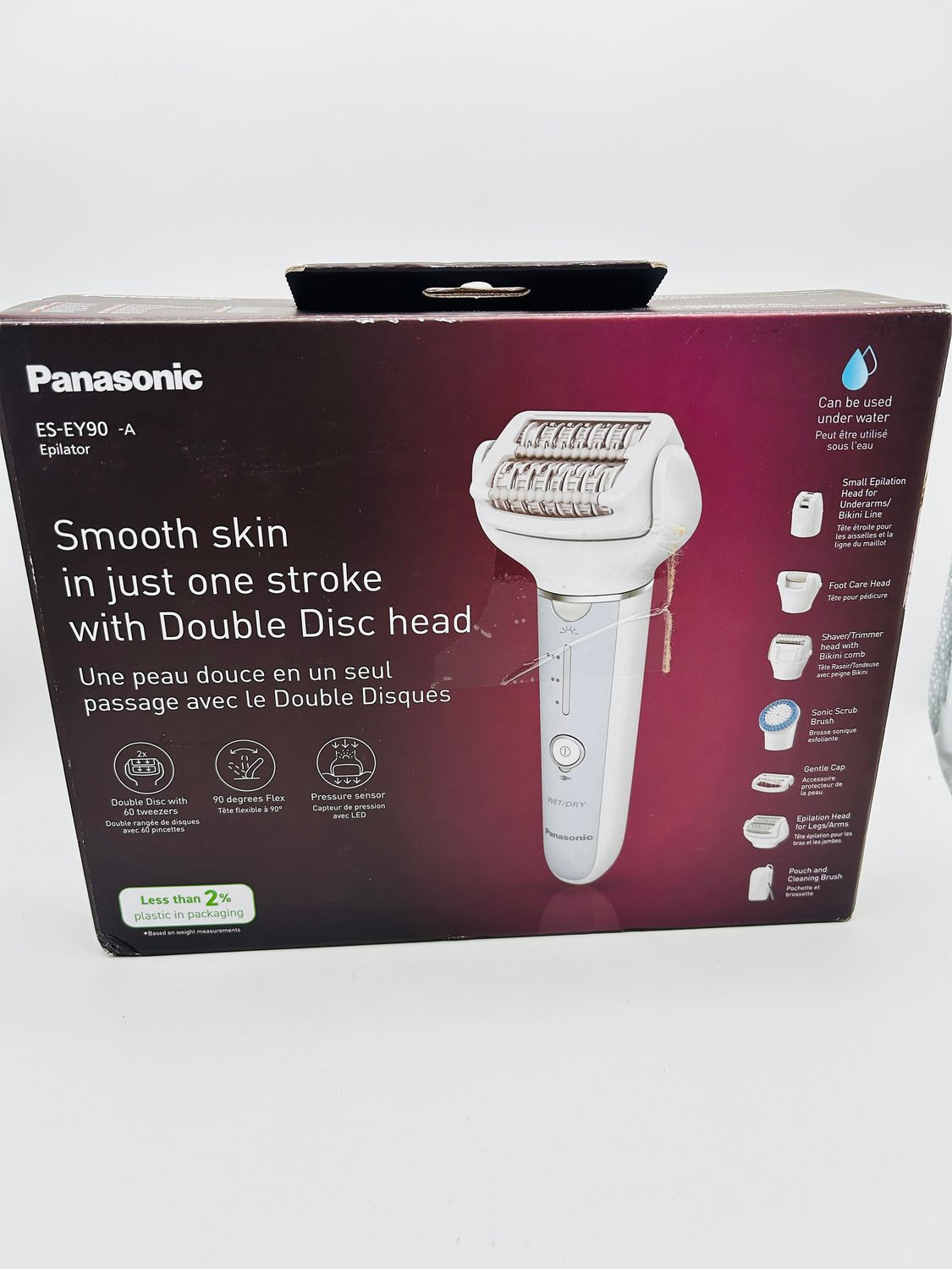 Panasonic ES-EY90-A503 depilator mokro i sucho, 60 pęset, LED
