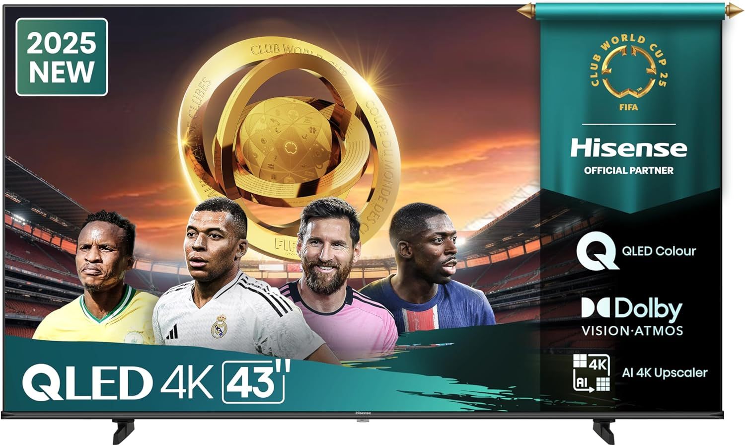 Hisense QLED 43" 43E7Q 4K Ultra HD Smart TV – uszkodzony