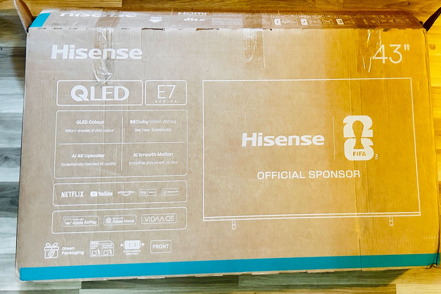 Hisense QLED 43" 43E7Q 4K Ultra HD Smart TV – uszkodzony