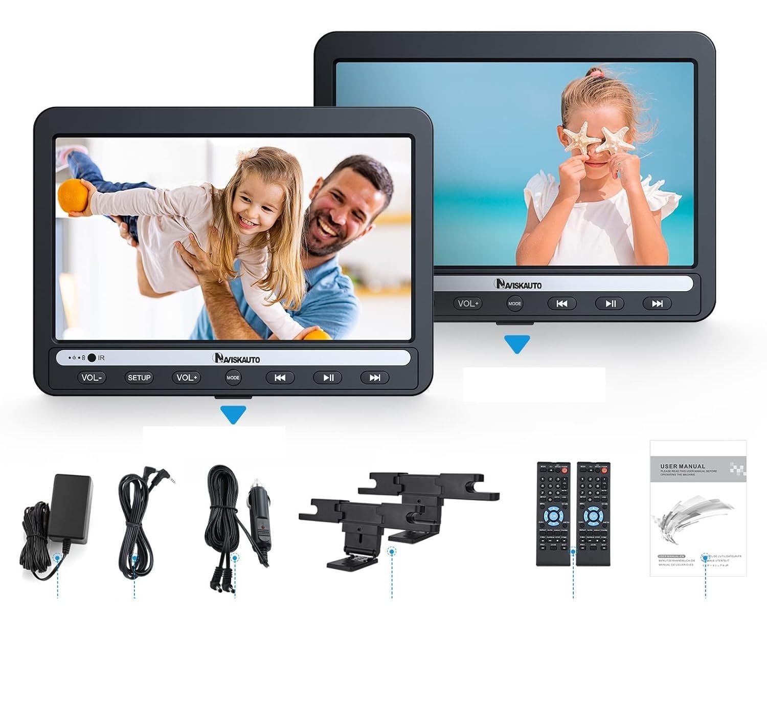 Naviskauto przenośny odtwarzacz DVD 25,5 cm (10,1")